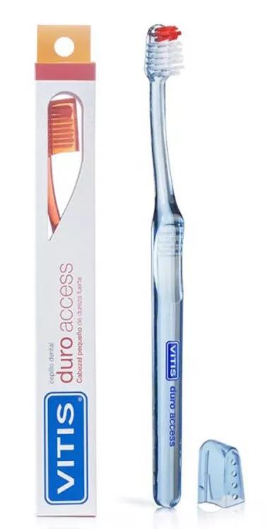 Vitis Escova de dentes Duro Access Cabeçal Pequeno de Dureza Forte