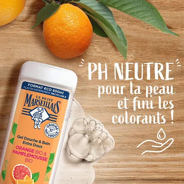 Le Petit Marseillais Gel Douche Orange & Pamplemousse 650ml
