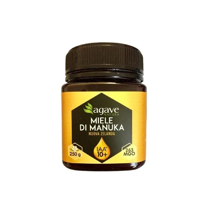 Agave Natura Manuka IAA 10+ Miele Puro per Raffreddore, Tosse e Mal di Gola 250 g