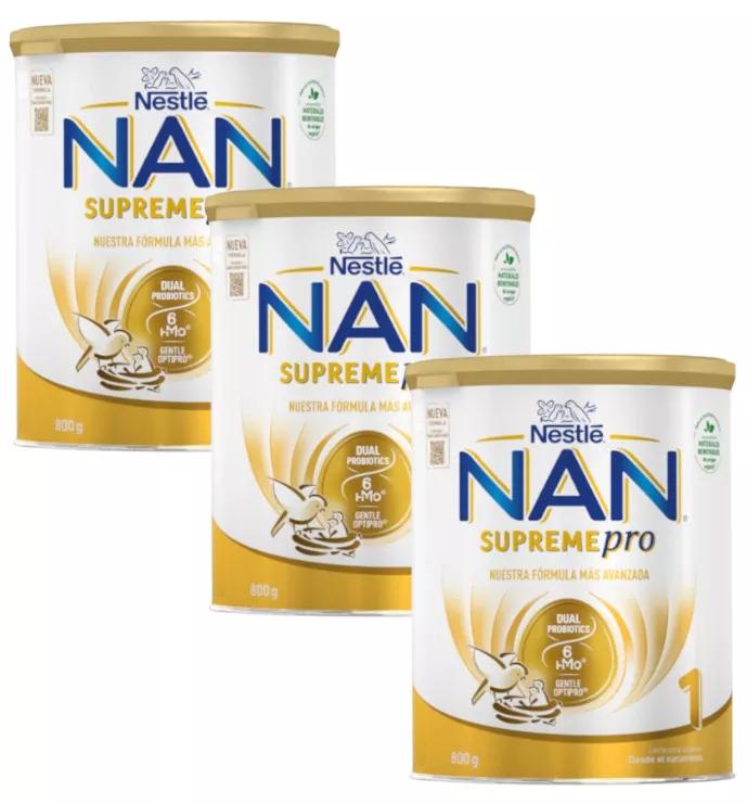 Nestlé Nan Supreme Pro 1 Lait de démarrage 3x800 gr