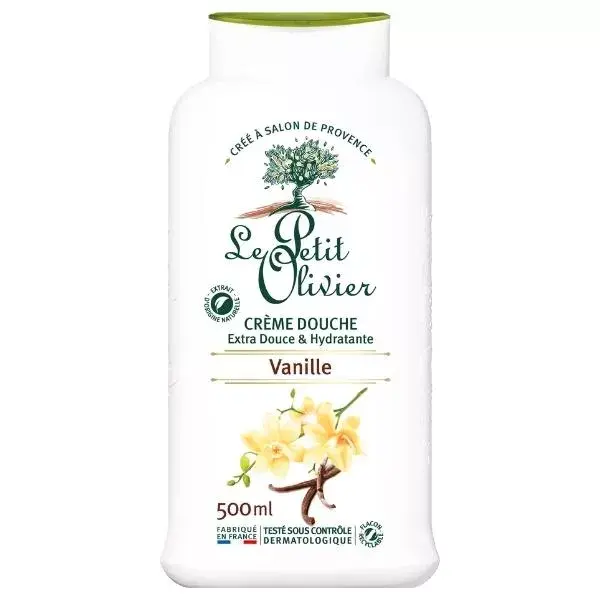 Le Petit Olivier - Crème Douche Extra Douce - Vanille - Sans Savon 500ml