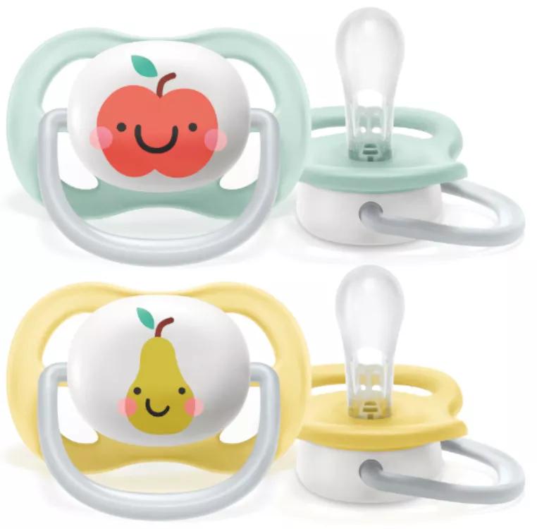 Philips Avent Chupetas Ultra Air Collection Fruit Neutro 0-6m 2 uds