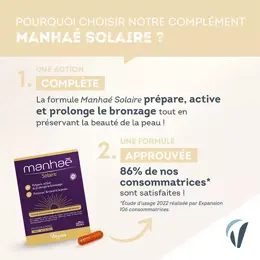 Manhaé Solaire - Prépare, active et prolonge le bronzage - 60 gélules