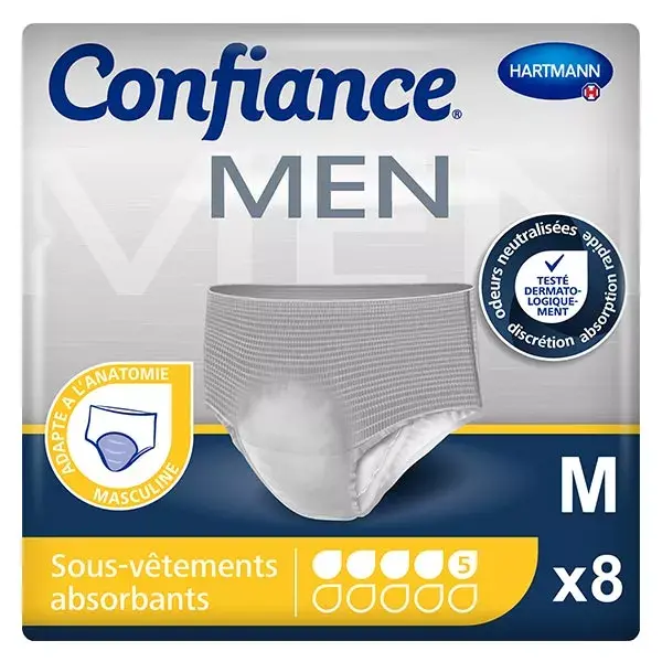 Hartmann Confiance Men Assorbimento 5 Gocce taglia M 8 Pannoloni