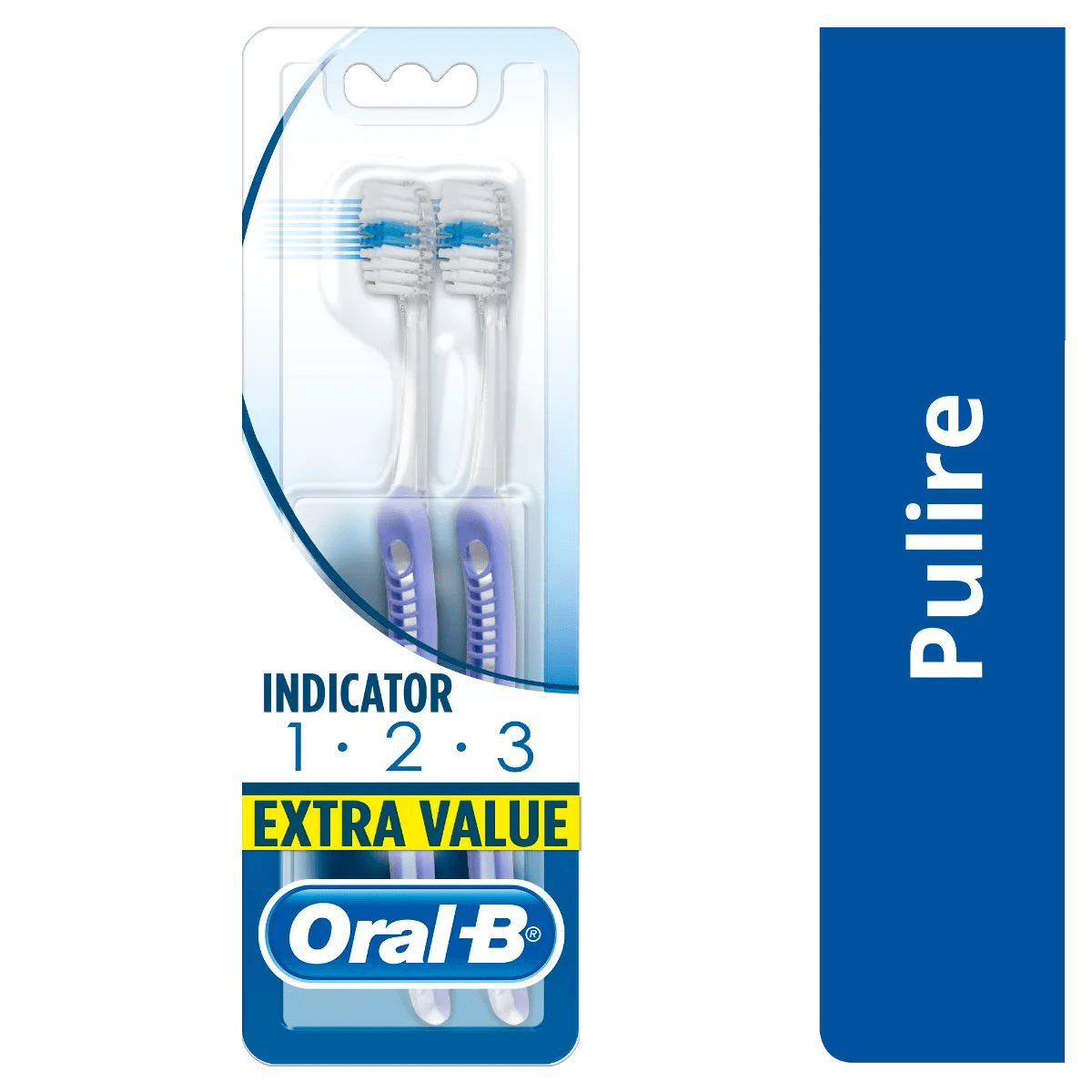 Oral-B Indicator Spazzolino Manuale Setole Medie 35 mm 2 Pezzi