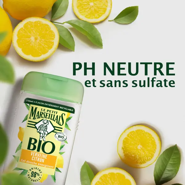 Le Petit Marseillais Bio Gel Douche Énergisant Verveine Citron 250ml