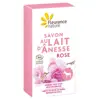 Fleurance Nature Savon au Lait d'Ânesse Rose Bio 100g