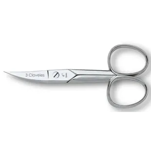 3 gebogene Claveles-Lederscheren 9 cm