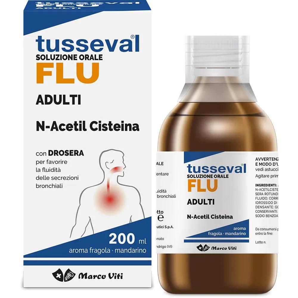 Tusseval Flu Sciroppo Integratore Fluidificante 200 ml