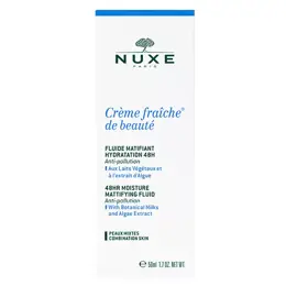 Nuxe Crème Fraîche de Beauté Fluide Matifiant Hydratation 48H 50ml