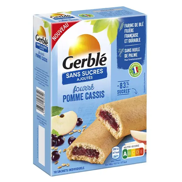Gerblé No Added Sugars Filled with Apple and Blackcurrant 180g