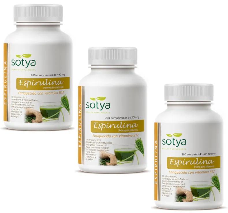 Sotya Spiruline 400 mg 3x200 Comprimés