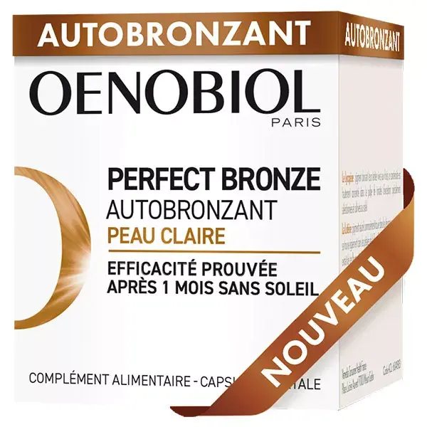 Oenobiol Perfect Bronze Autobronzant Peau Claire 30 gélules