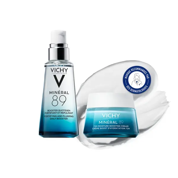 Vichy Routine Hydratation Minéral 89 Booster 30ml & Minéral 89 Crème Légère 50ml