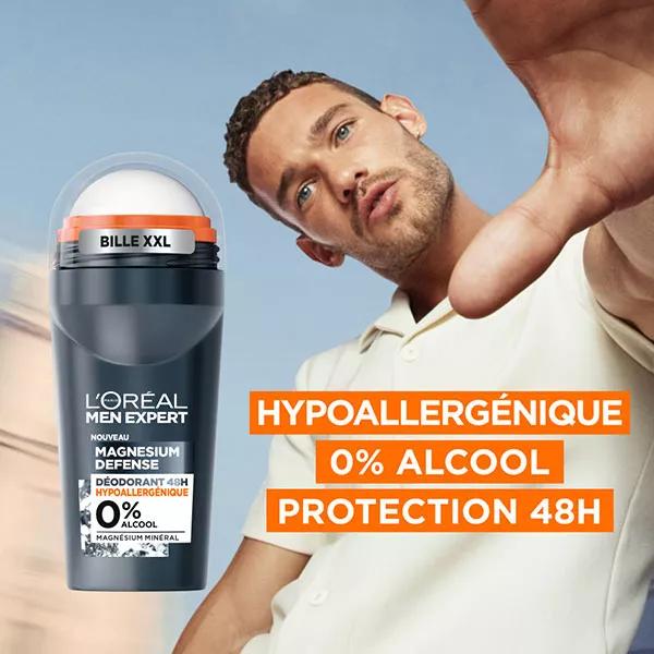 L’Oréal Paris Men Expert Magnesium Defense Gesichtsreinigung – Hypoallergen & Mit Hyaluron | 100 Ml