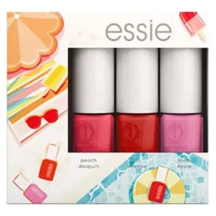 Set di smalti Essie Summer Trio Mini Peach Daiquiri Fifth Avenue Lovie Dovie 3 x 5 ml