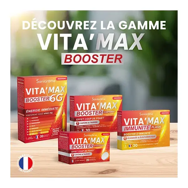 Santarome Vita'Max Booster Immunité Flash Booster d'immunité 30 comprimés