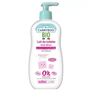 Carryboo Soins Lait de Toilette Tout Doux Burro di Karité Bio 500ml