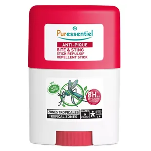 Puressentiel Stick anti-punture, repellente per zanzare per zone tropicali, impermeabile, 20 ml