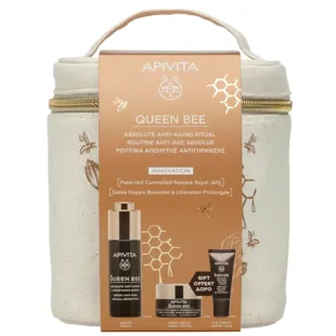 Sérum Apivita Queen Bee 30 ml + Crème Légère 15 ml + Contour 5 ml