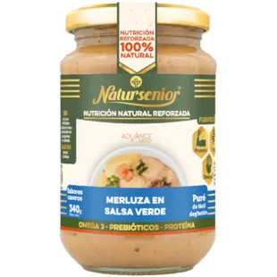 Natursenior Merluza en Salsa Verde Omega 3 DHA+EPA 340 gr