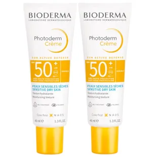 Bioderma Photoderm Sensitive and Dry Skin Cream SPF50+ 2x40 ml