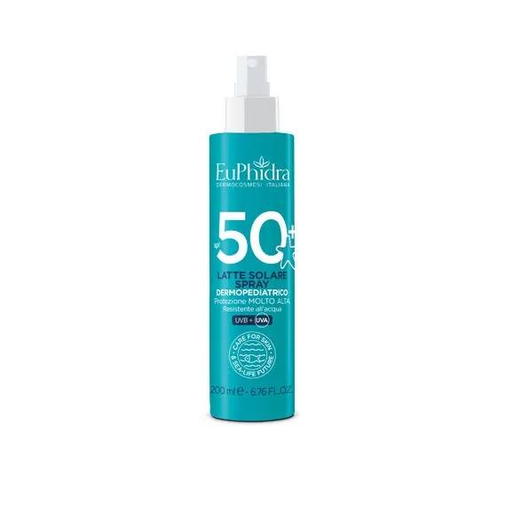 Euphidra Latte Spray Solare Dermopediatrico Protezione Molto Alta SPF 50+ 200 ml