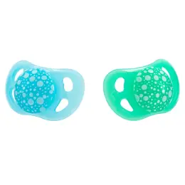 Twistshake Sucette Orthodontique Vert/ Bleu +0m Lot de 2