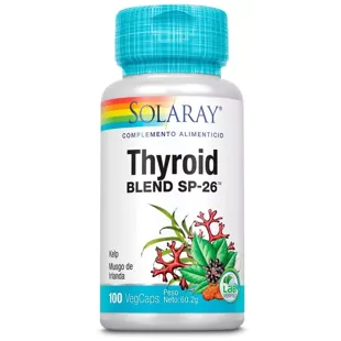 Solaray Thyroid Blend 100 Vegetable Capsules