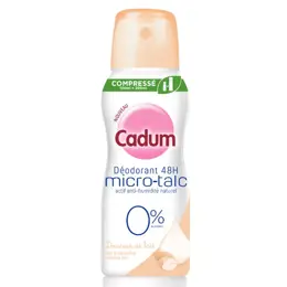 Cadum Déodorant 48h Micro-Talc Compressé Douceur de Lait 100ml