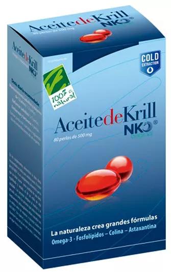 100% Natural Óleo de Krill NKO Original 80 Capsulas