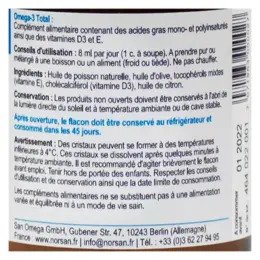 Norsan Oméga 3 Total Citron 2000mg Huile de Poisson 200ml