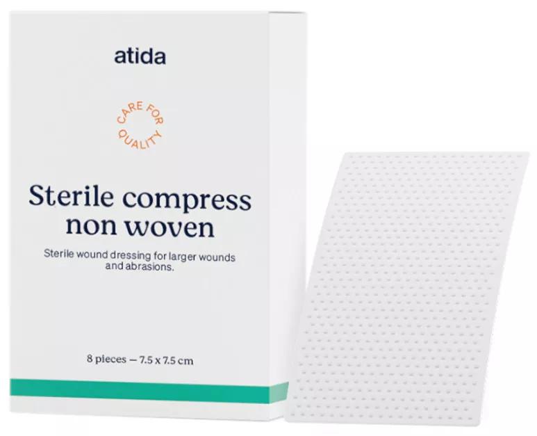 Atida Sterile Gauze Non-woven Fabric 8 units