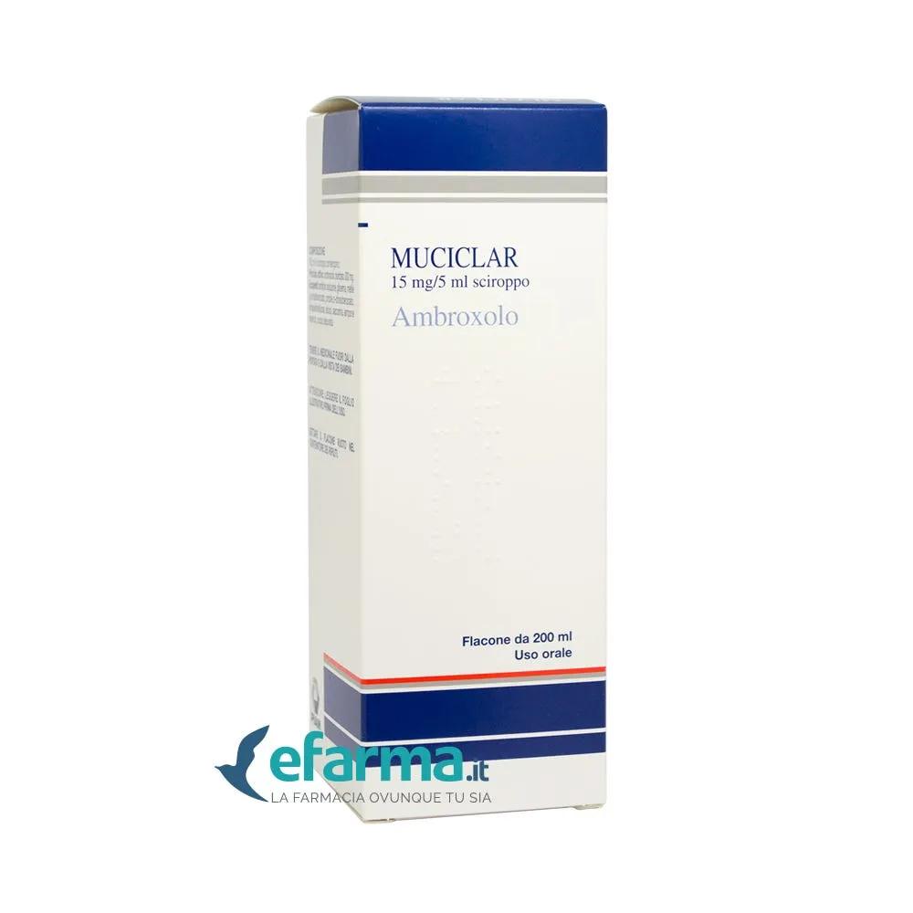 Muciclar Sciroppo 15 mg/5 ml  Ambroxolo cloridrato Tosse 200 ml