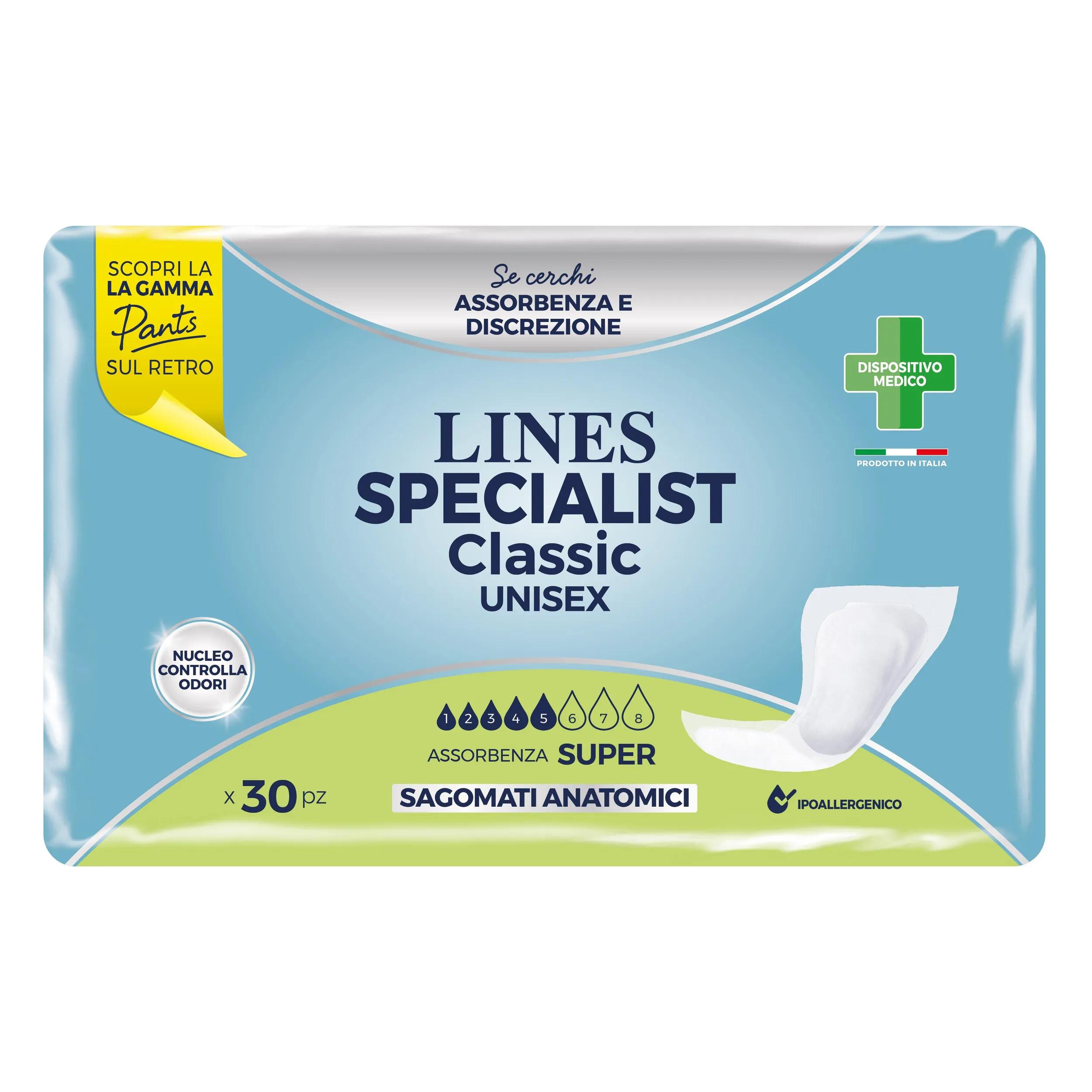 Lines Specialist Classic Sagomato Sottile Super 30 Pezzi