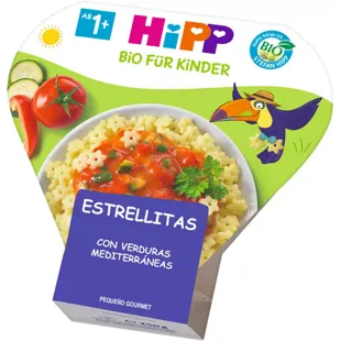 HiPP Estrellitas con Verduras Mediterráneas +1 Año BIO 250 gr
