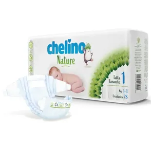 Chelino Nature Diapers Size 1 1-3Kg 28 Units