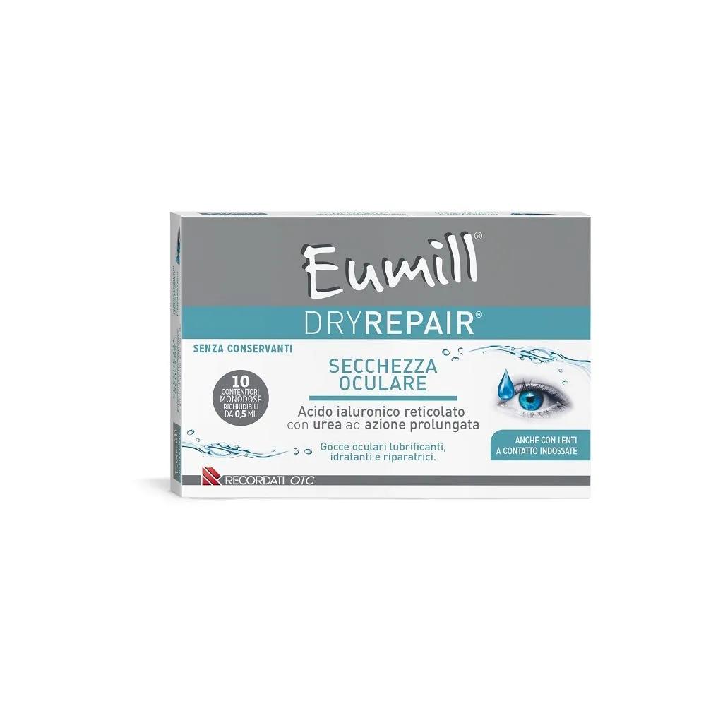 Eumill DryRepair Gocce Oculari Per Stanchezza e Rossore agli Occhi 10 flaconcini