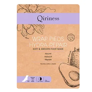 Maschera idratante per i piedi Qiriness - Impacco idratante e riparatore per i piedi - 16 g