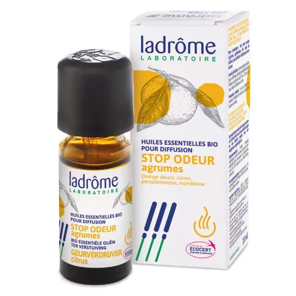 Ladrome Organic Essential Oil Stop Odour Diffusion with Lemon 10ml