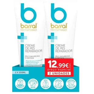 Barral DermaProtect Foot Cream 2x100 ml