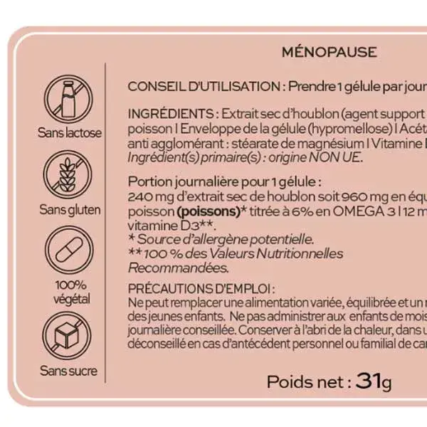 Phytalessence Menopause Capsules x 60 