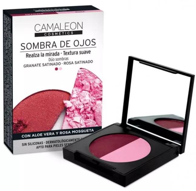 Camaleon Sombras de Ojos Granate-Rosa