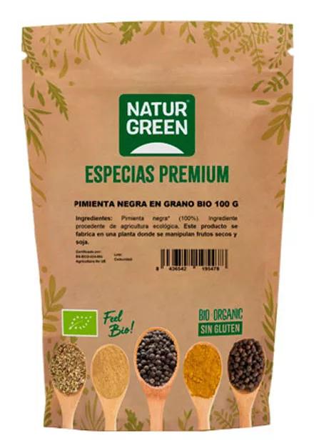 NaturGreen Especias Premium Pimienta Negra en Grano Bio 100 gr