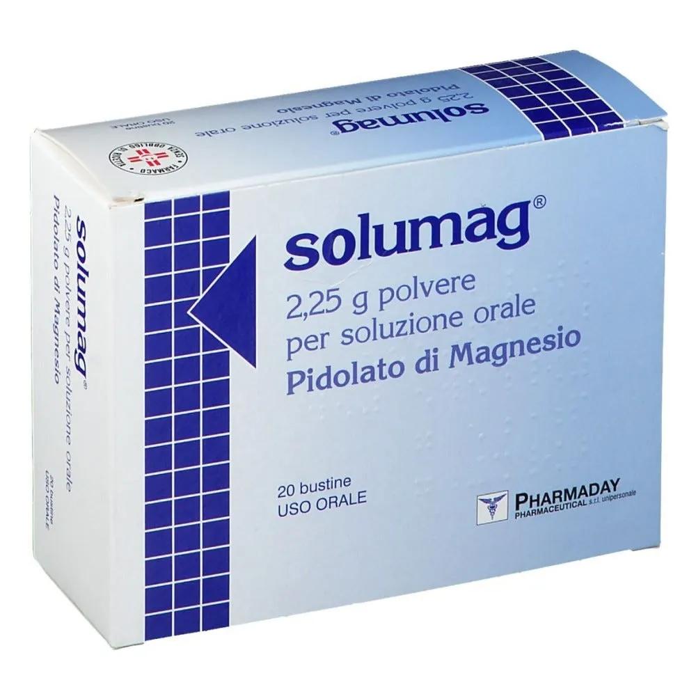 Solumag 2,25g Magnesio Pidolato Polvere Per Soluzione Orale 20 Bustine