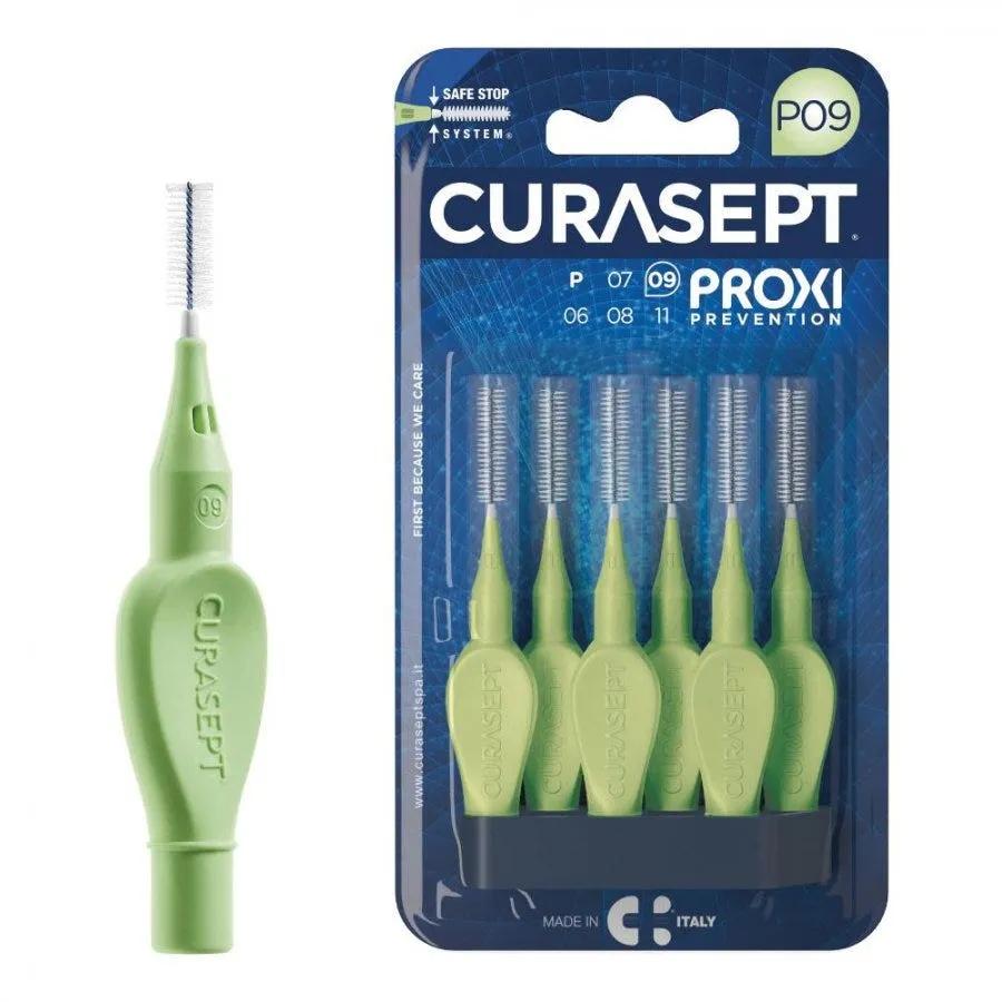 Curasept Proxi Prevenzione Scovolino Verde Chiaro P09 0,9 mm 6 Pezzi