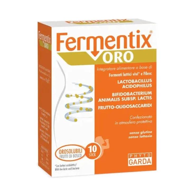 Fermentix Oro Integratore per l’Equilibrio della Flora Intestinale 10 Stick