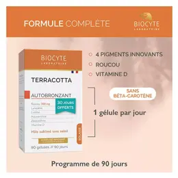 Biocyte Terracotta Solaire Autobronzant Hâle Sublimé Sans Soleil 90 gélules