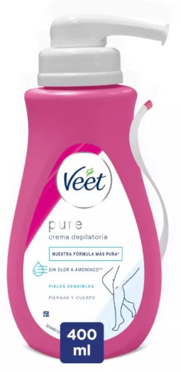 Peaux Sensitive Crème Dépilatoire Avec Distributeur Veet 400ml