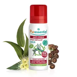 Puressentiel Anti-Pique Bébé Spray Répulsif Moustiques 60ml